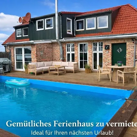 Huus An't Diek, Luxus In Deichnaehe, Erdgeschosswohnung Mit Pool, Naehe Norddeich Casa vacanze Norden