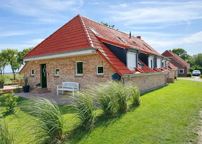 Huus An't Diek, Luxus In Deichnaehe, Erdgeschosswohnung Mit Pool, Naehe Norddeich Norden