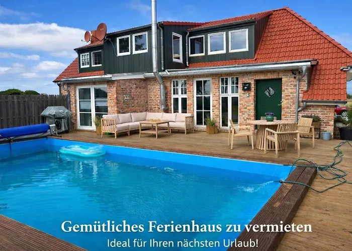 Huus An't Diek, Luxus In Deichnaehe, Erdgeschosswohnung Mit Pool, Naehe Norddeich Semesterbostad Norden